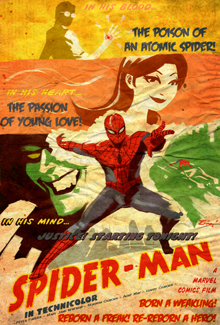 Illustration for article titled Noir Posters Capture the Pulpy Joy of Superhero Movies